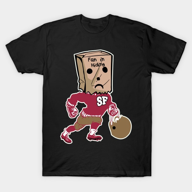 San Francisco Fan In Hiding T-Shirt by darklordpug